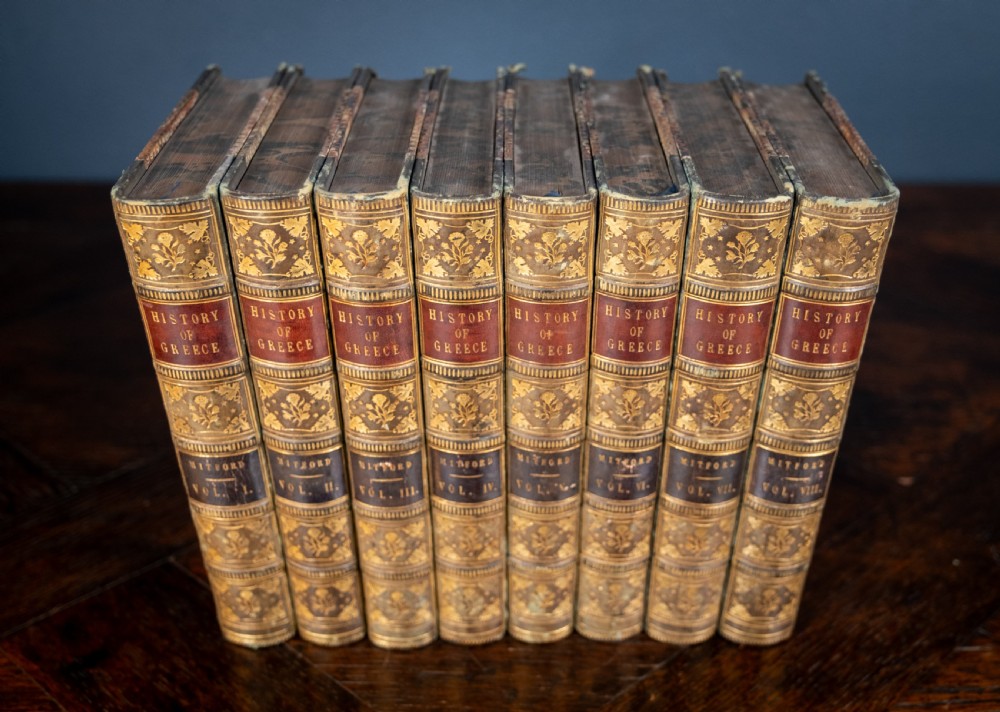 1838 The History Of Greece by William Mitford. Complete in 8 Vols. Book Set.  View V