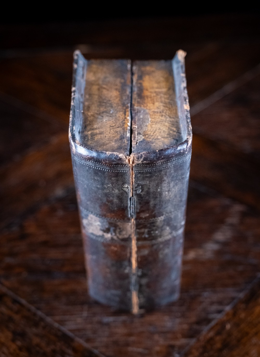 18th Century Engraved Flask Secret Storage Book View XII