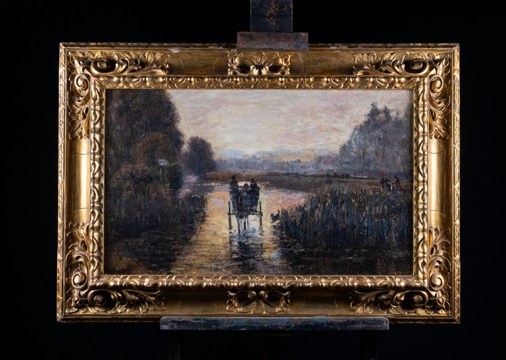 John William Buxton Knight (1843-1908) - 'The Only Way'. Oil On Canvas. View VIII