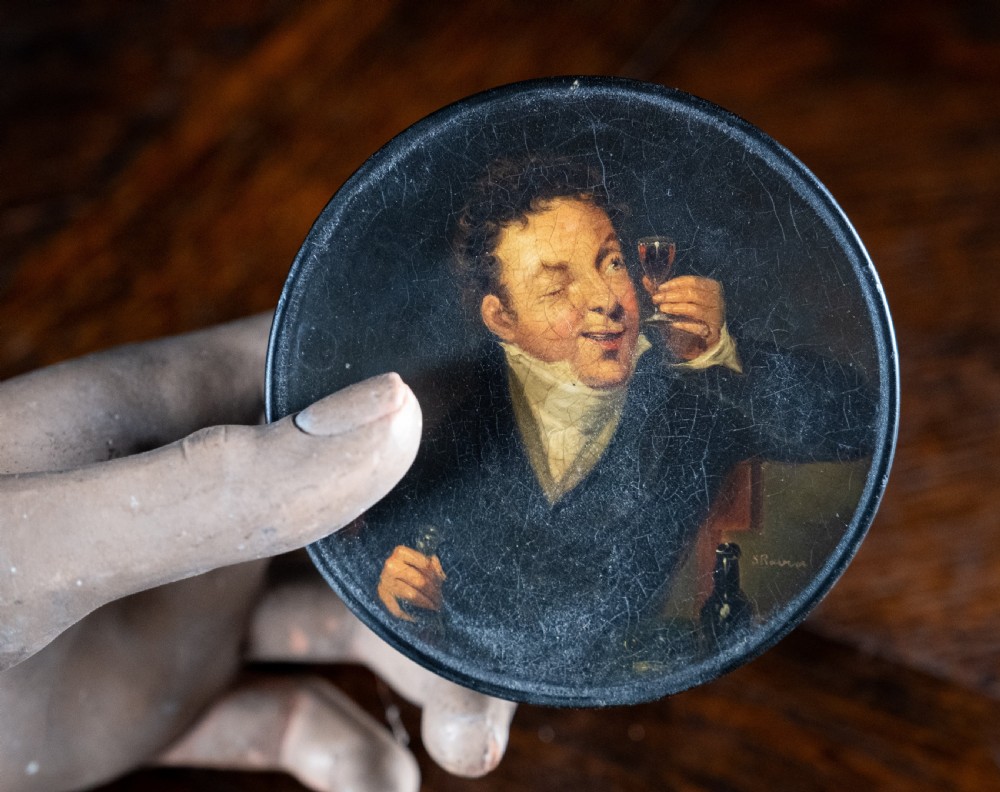 Samuel Raven (1775-1857) Papier Mache Snuff Box, c.1820