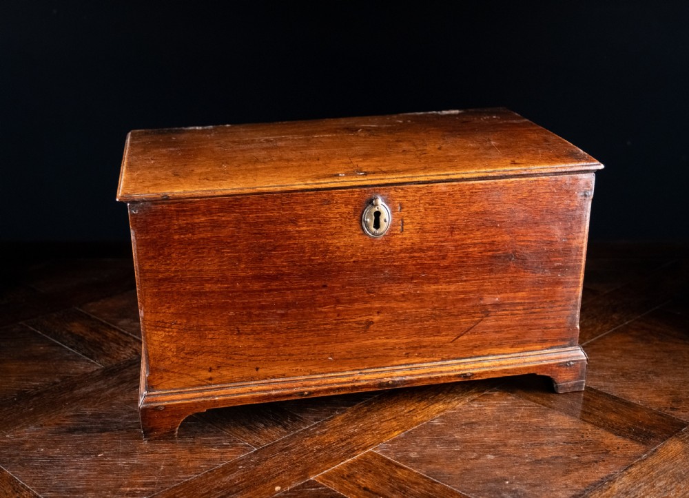 Small George III Oak Box / Chest View III