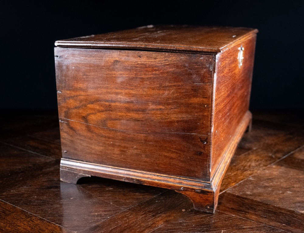 Small George III Oak Box / Chest View VI
