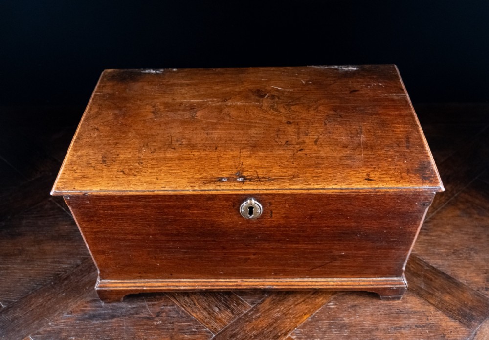 Small George III Oak Box / Chest View VIII