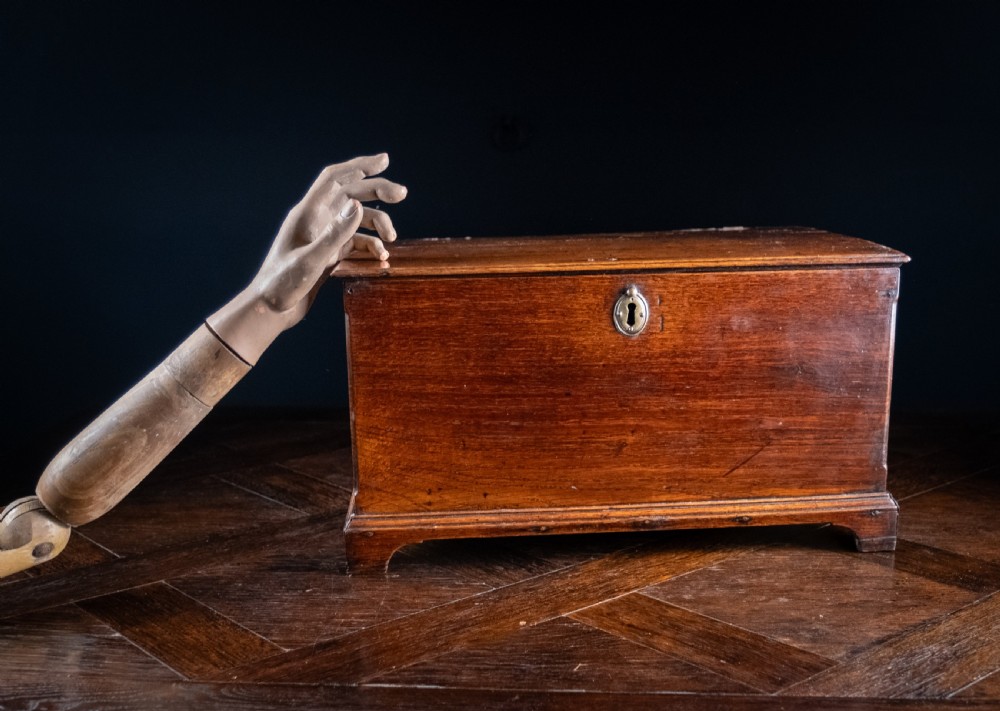 Small George III Oak Box / Chest View X