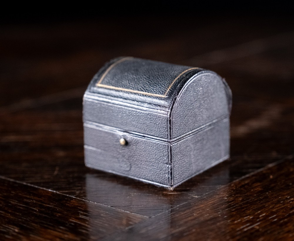 Cased Pair Silver Belt Buckle Napkin Rings by James Dixon & Sons, 1894. View VI
