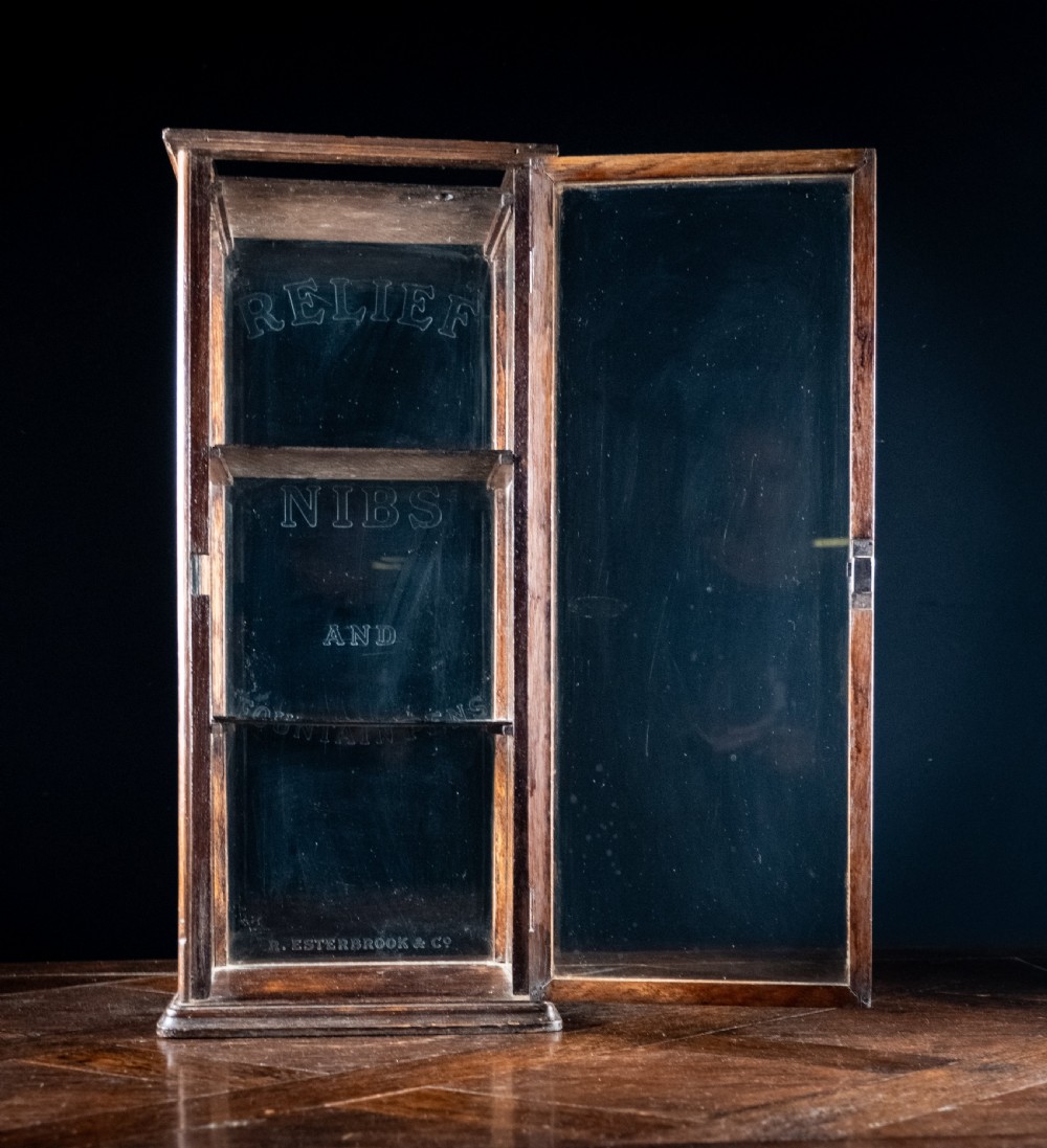 R. Esterbrook & Co Oak Glazed Display Cabinet, c1920 View II