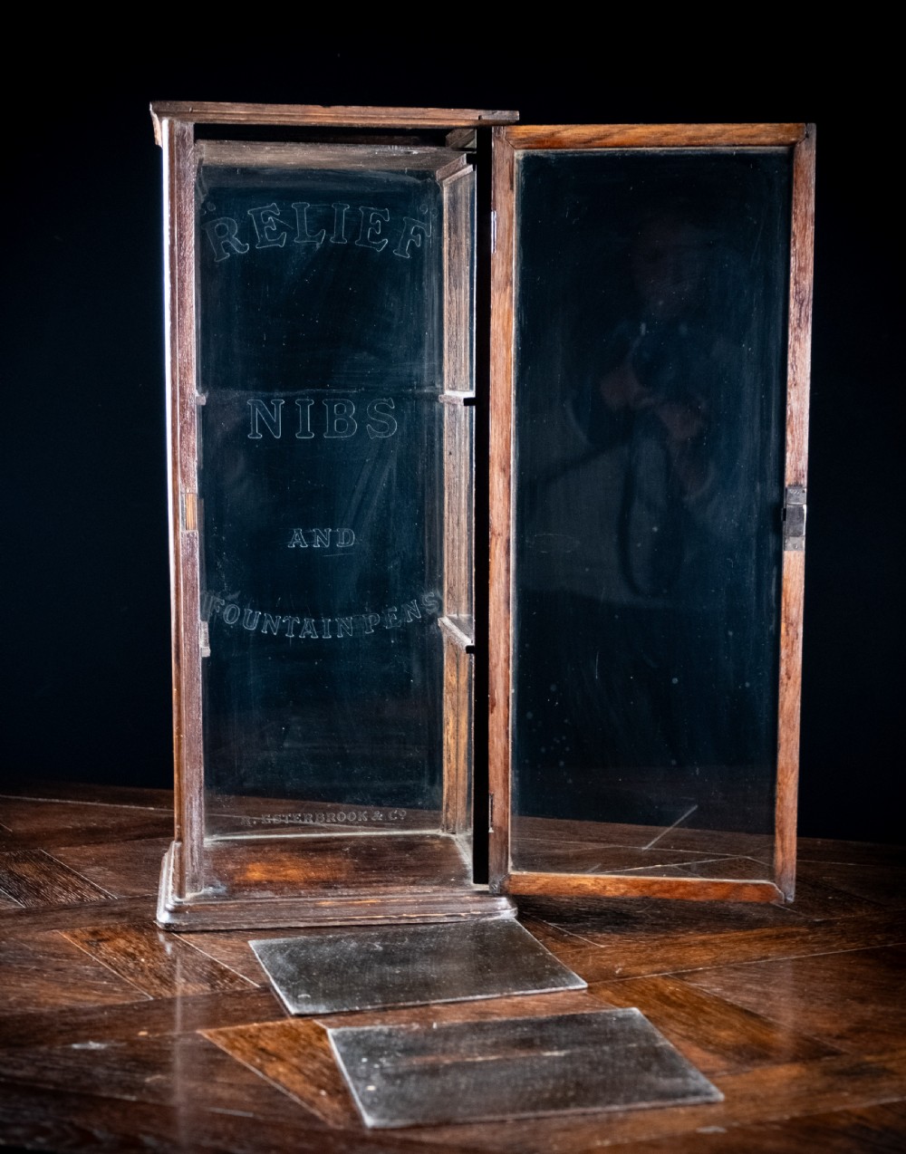 R. Esterbrook & Co Oak Glazed Display Cabinet, c1920 View III