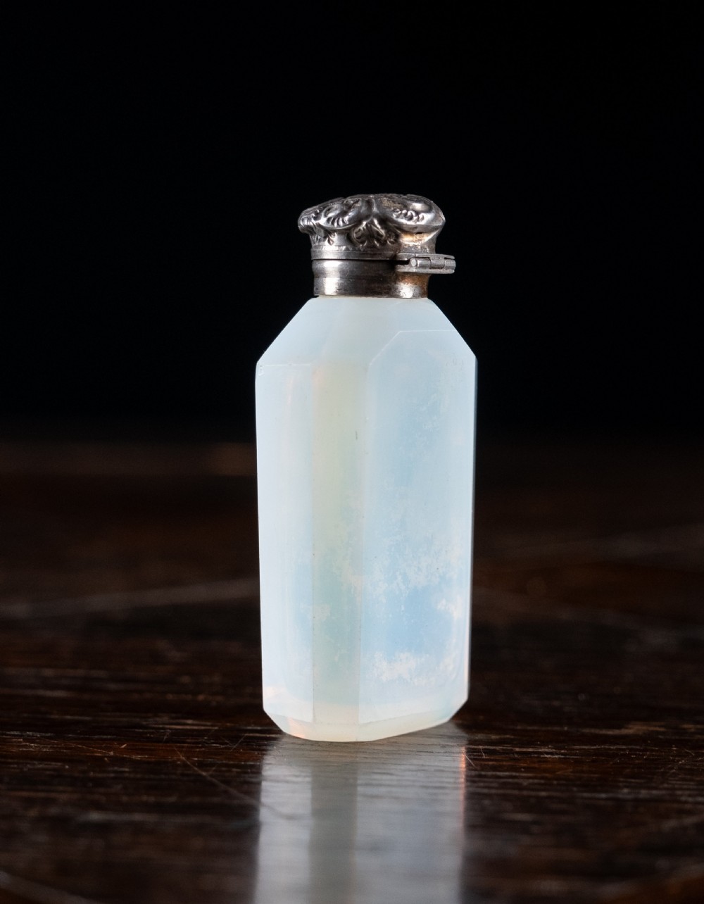 Opaline Glass & Silver Scent Bottle By Charles May, 1903 View III