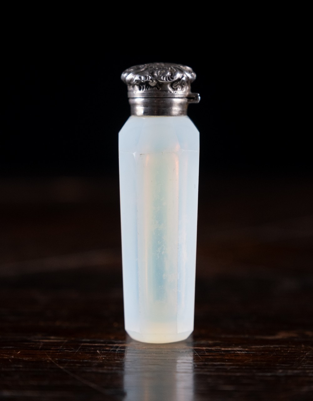 Opaline Glass & Silver Scent Bottle By Charles May, 1903 View IV
