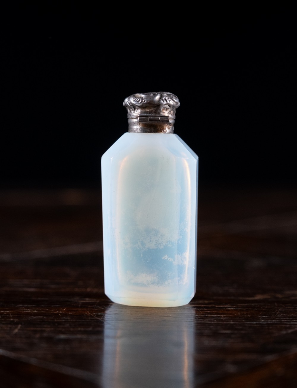 Opaline Glass & Silver Scent Bottle By Charles May, 1903 View V