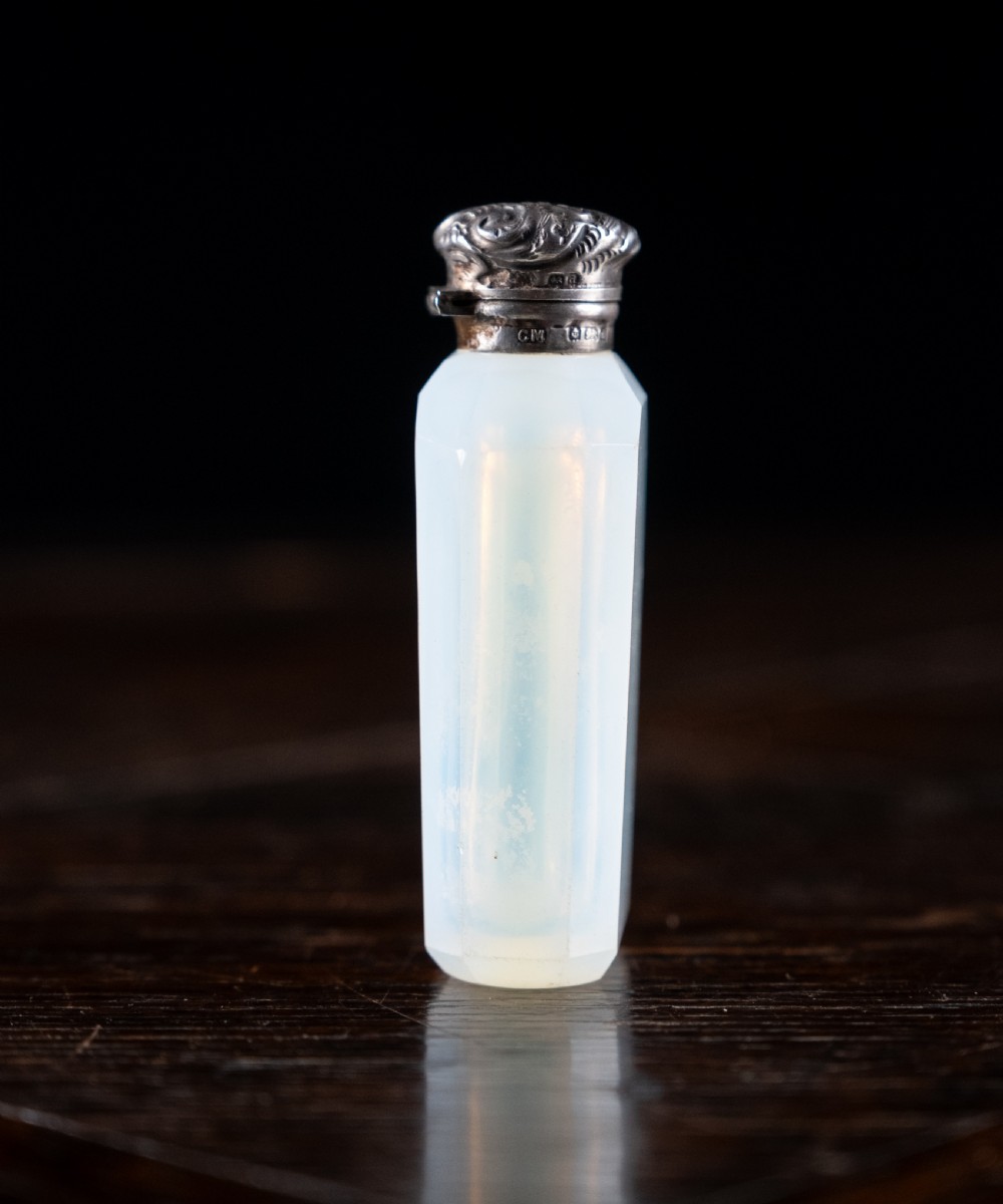 Opaline Glass & Silver Scent Bottle By Charles May, 1903 View VII