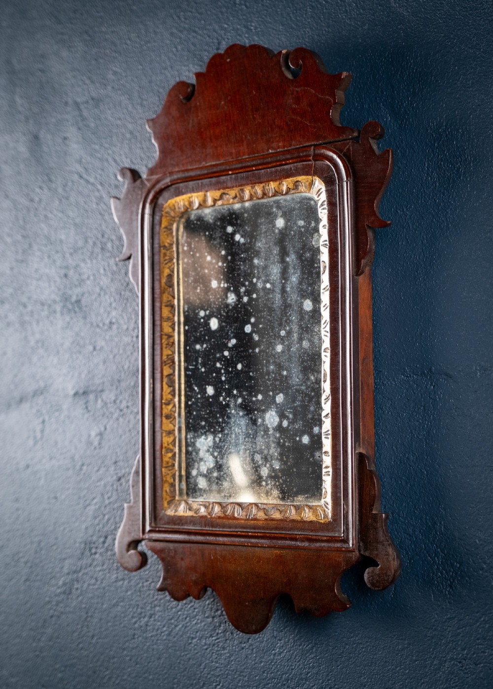 Miniature Georgian Mahogany Fretwork Mirror