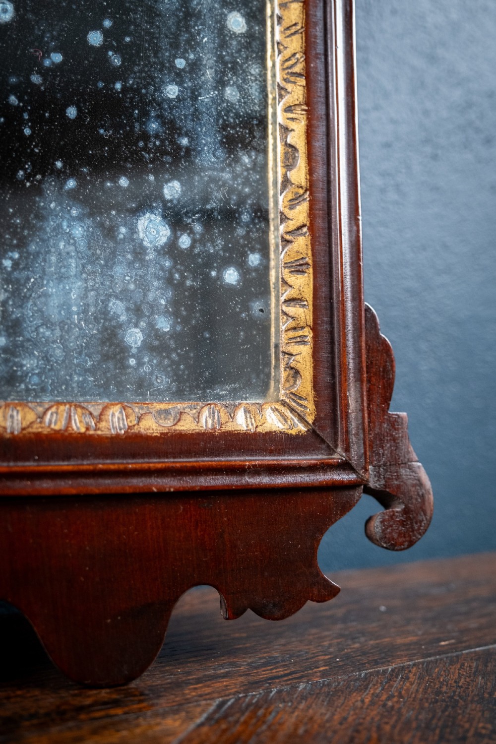 Miniature Georgian Mahogany Fretwork Mirror View VII