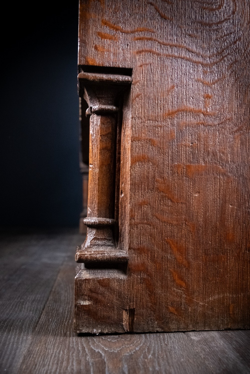 19th Century Golden Oak Foliate Church Pew / Settle View XIV