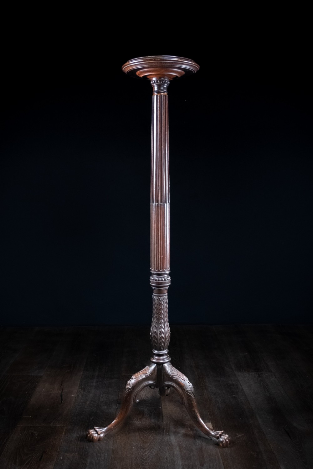 Irish Mahogany Torchere, c.1880
