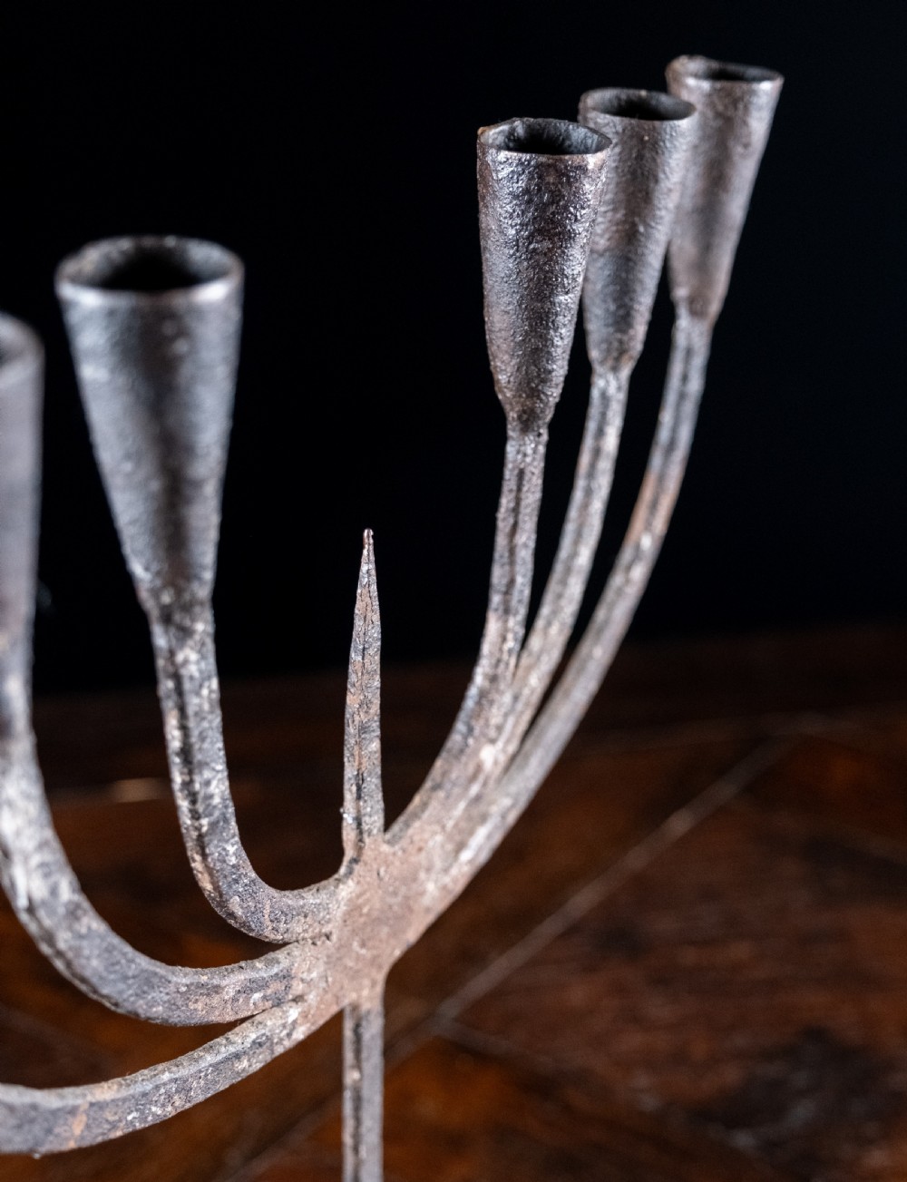 19th Century Wrought Iron Candelabra View III