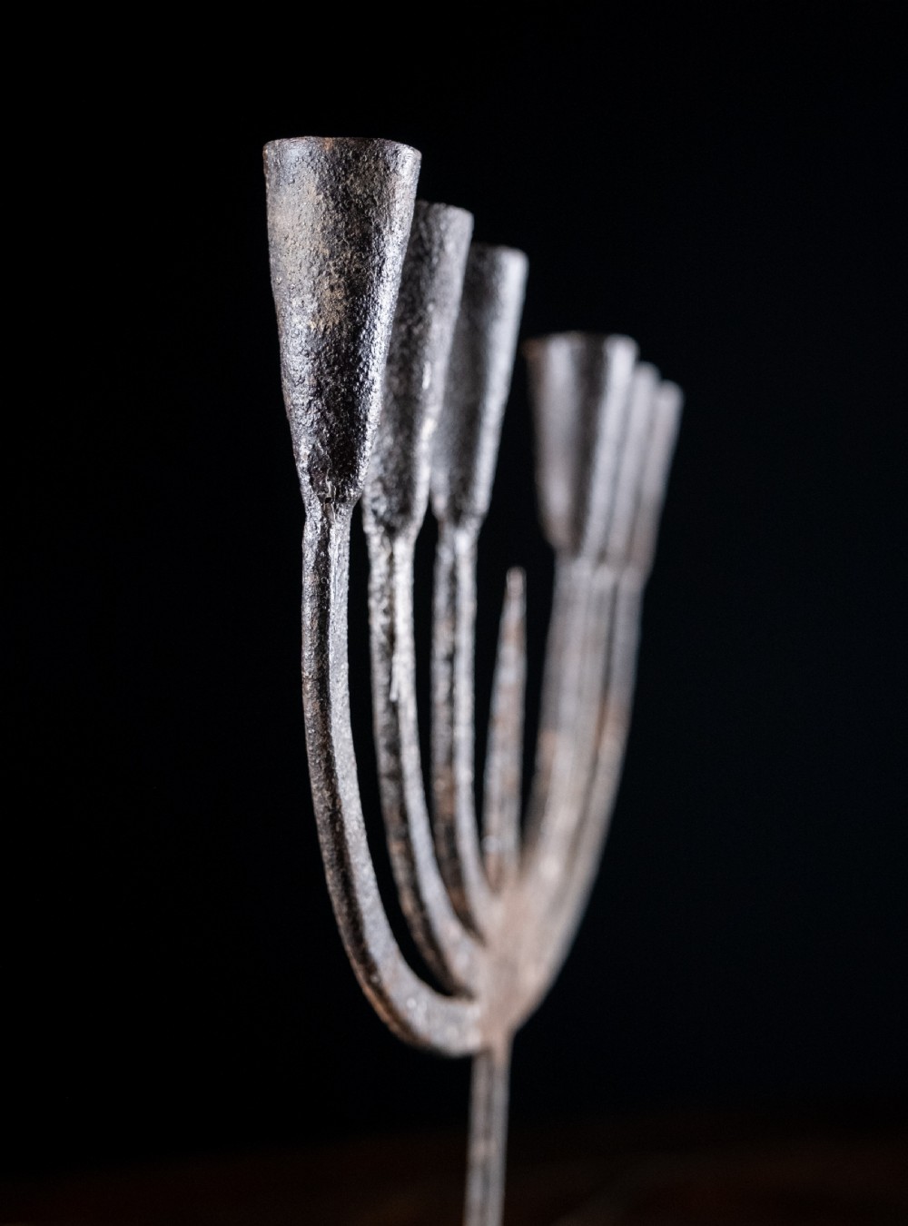 19th Century Wrought Iron Candelabra View IV