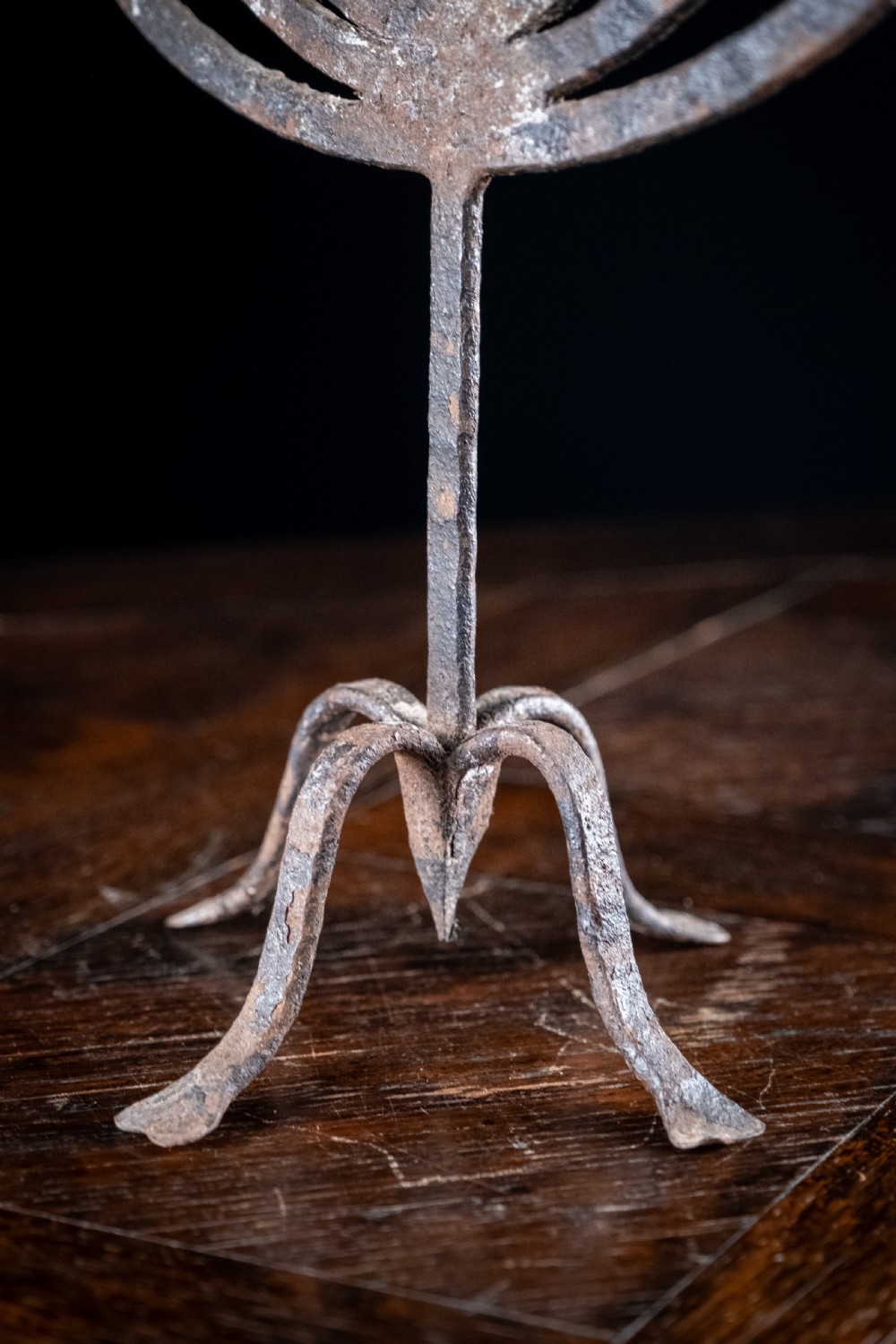 19th Century Wrought Iron Candelabra View V