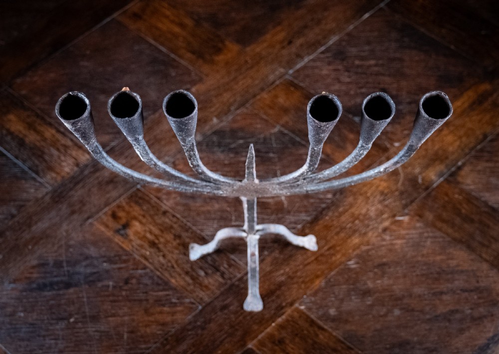 19th Century Wrought Iron Candelabra View VII