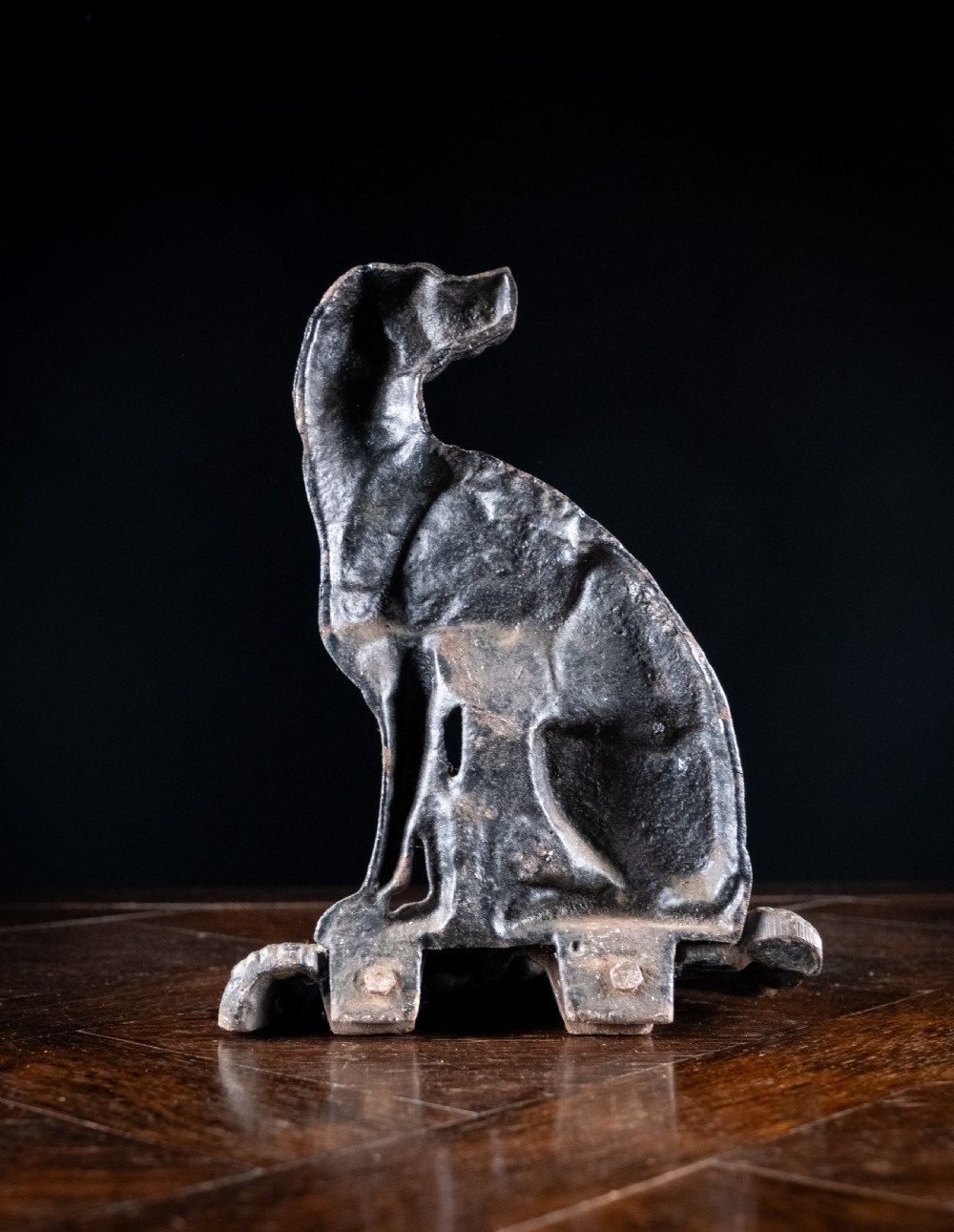 Large 19th Century Cast Iron Dog Doorstop View VI