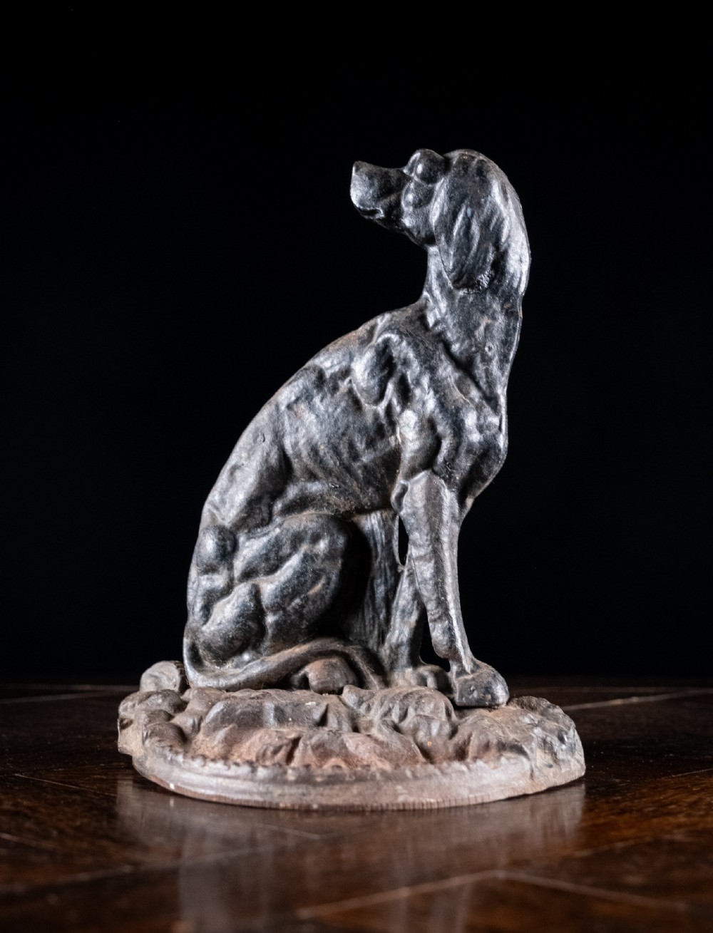 Large 19th Century Cast Iron Dog Doorstop View VIII
