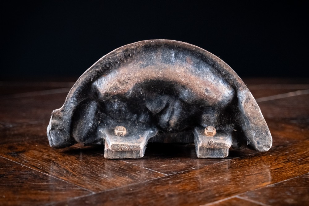 Large 19th Century Cast Iron Dog Doorstop View X