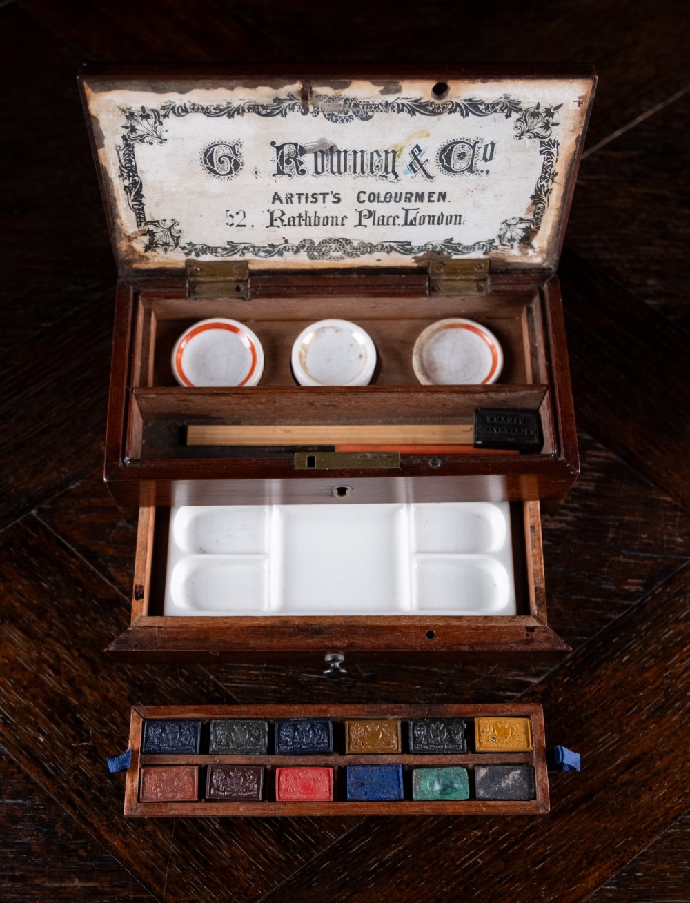 Artist's Watercolour Paint Box by George Rowney & Co, c.1854-62 View III