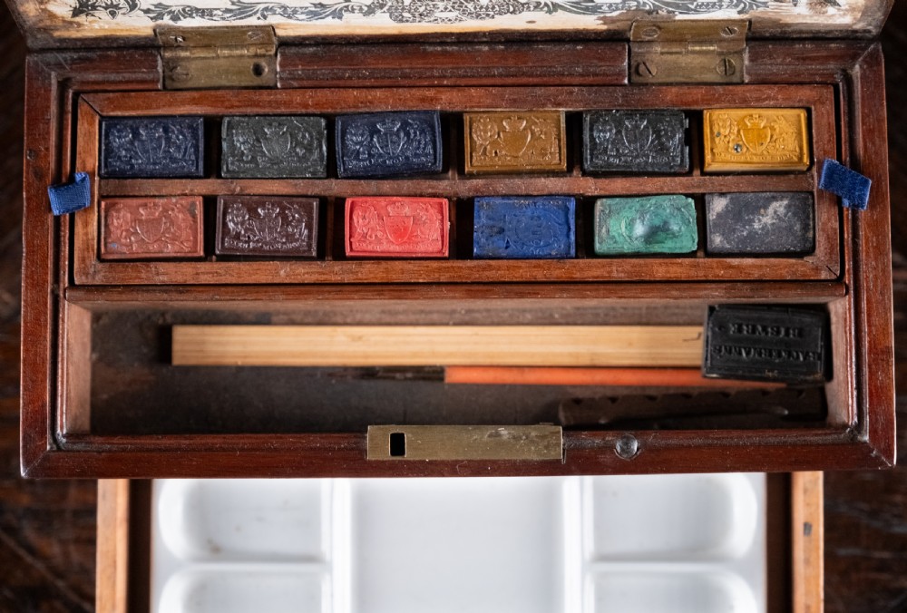 Artist's Watercolour Paint Box by George Rowney & Co, c.1854-62 View IX