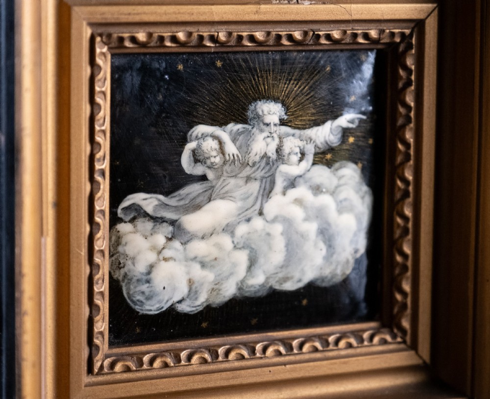 19th Century Limoges Celestial Gilt Enamel Panel View III