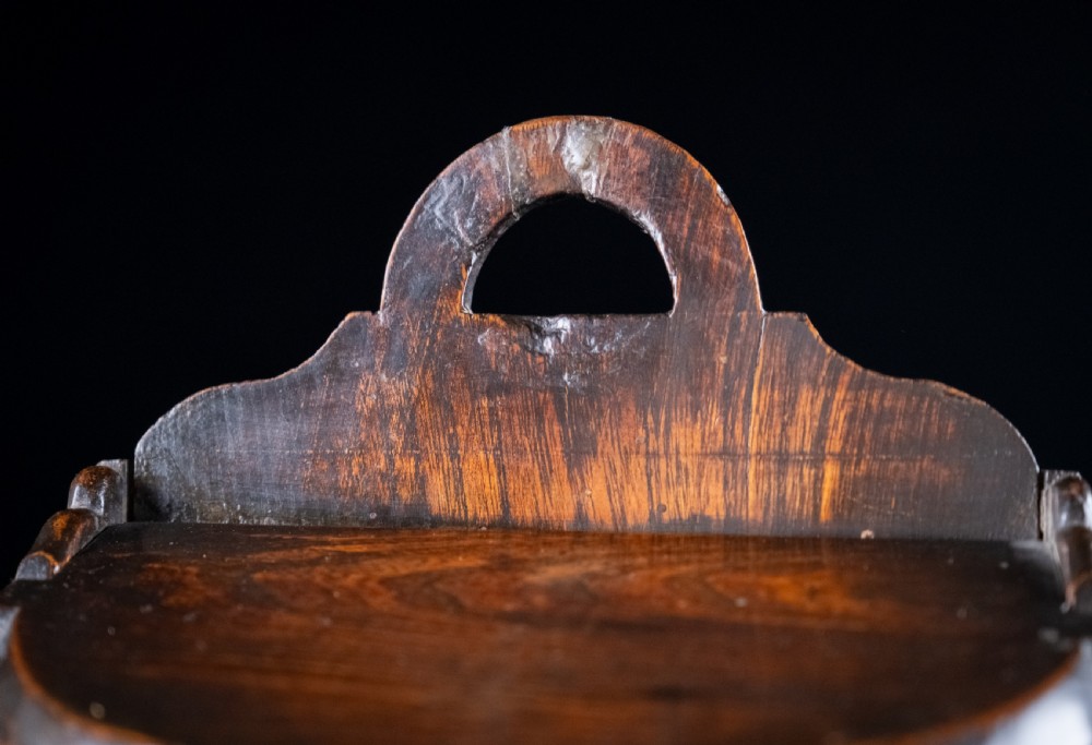 Large Elm Double Compartment Candle Box, c.1800 View XI