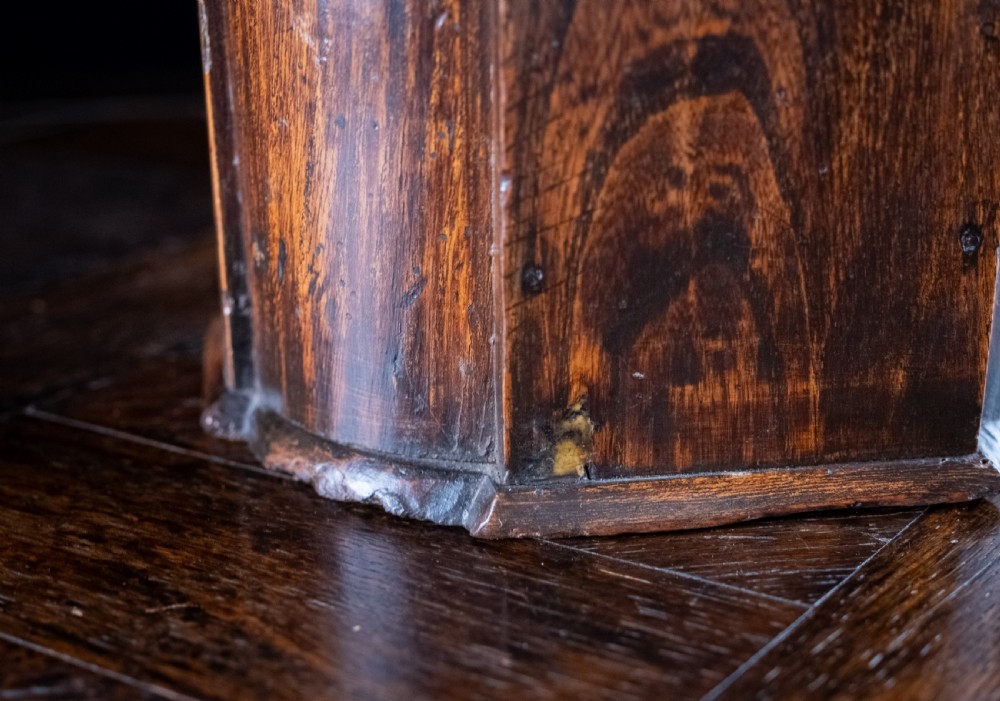 Large Elm Double Compartment Candle Box, c.1800 View XII