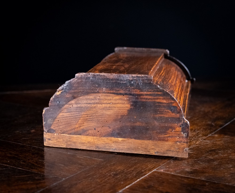 Large Elm Double Compartment Candle Box, c.1800 View XIII