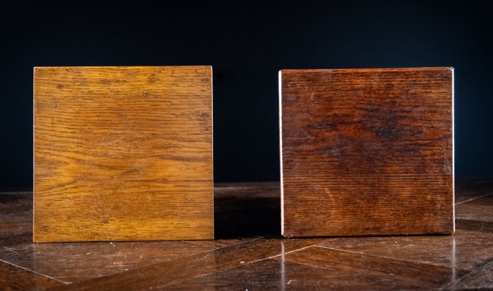 Near Pair Of Liberty & Co Oak Plinth Stands, c.1900 View VII