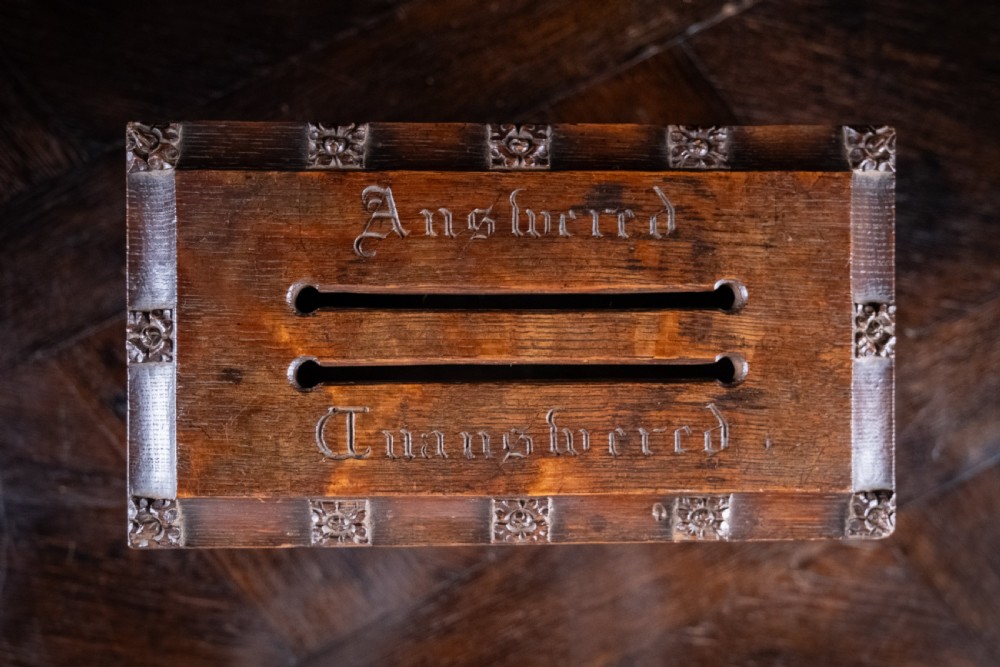Gothic Revival Oak Letter / Correspondence Box, c.1880 View VII
