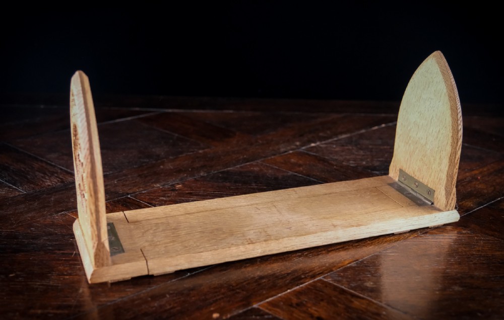 Oxford University Arms Carved Oak Book Slide View IX