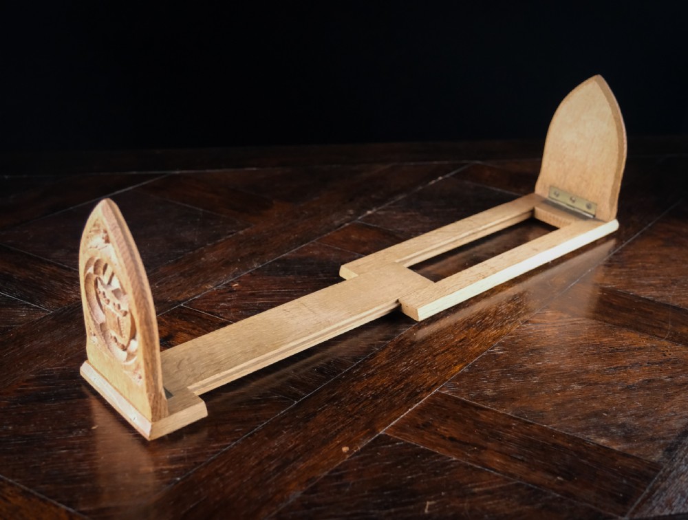 Oxford University Arms Carved Oak Book Slide View XI
