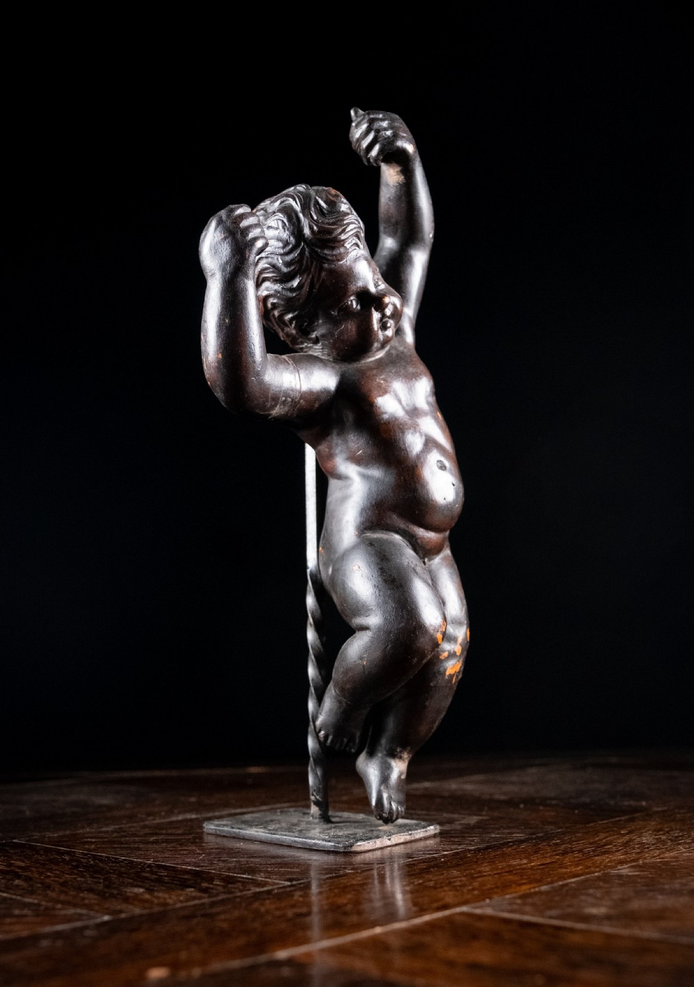 19th Century Ebonised Carved Putto View IX