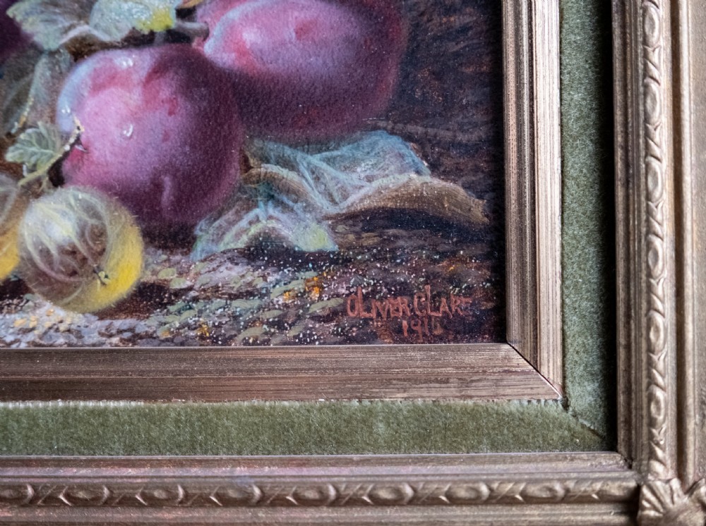 Oliver Clare (1853-1927) - Pair Of Still Life Oil Paintings. Dated 1916. View XI