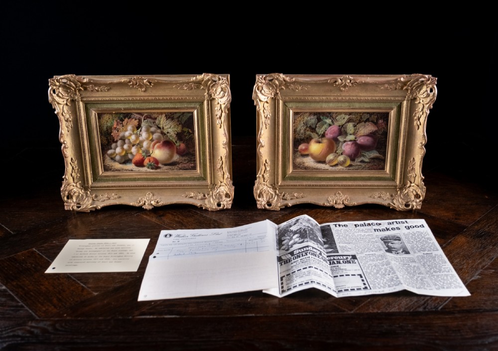 Oliver Clare (1853-1927) - Pair Of Still Life Oil Paintings. Dated 1916. View XII