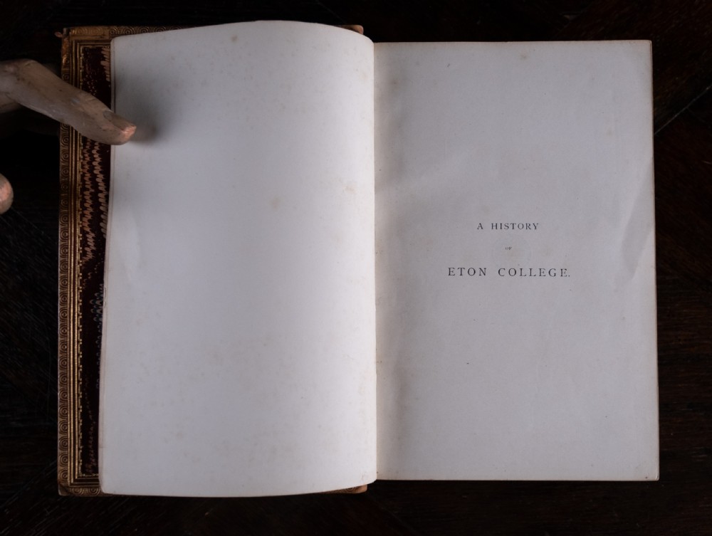 (1877) A History of Eton College 1440-1875 by H. C. Maxwell Lyte. Book. View VII