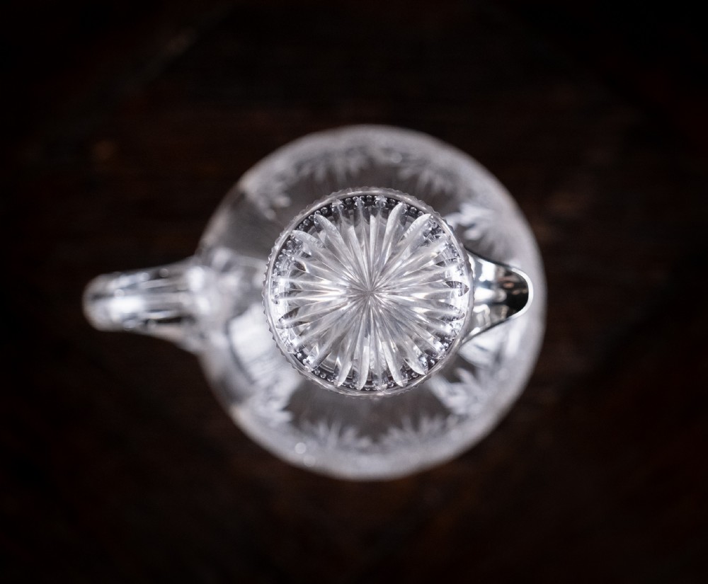 Silver & Cut Crystal Claret Jug by Fenton Brothers, 1903 View IV