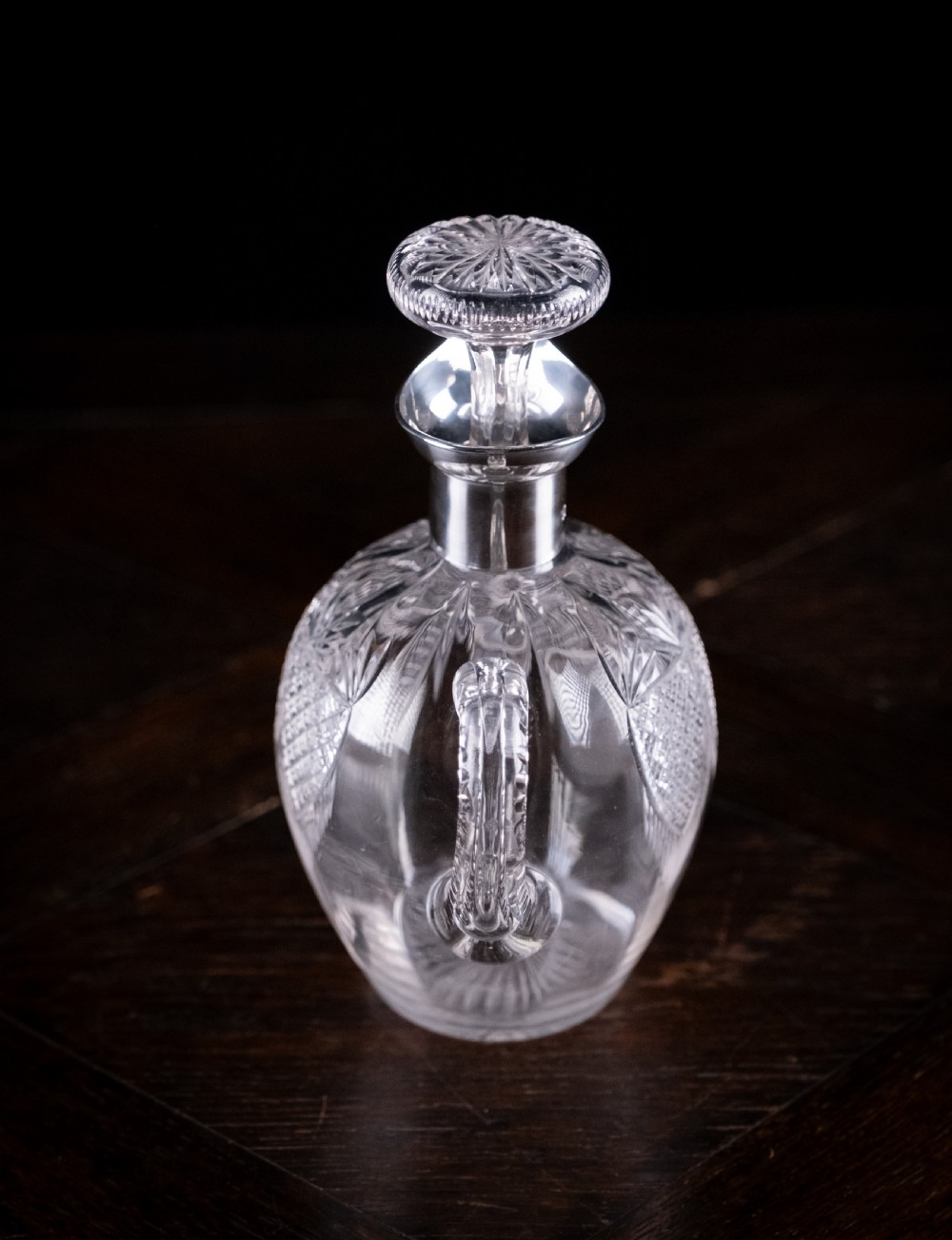 Silver & Cut Crystal Claret Jug by Fenton Brothers, 1903 View X