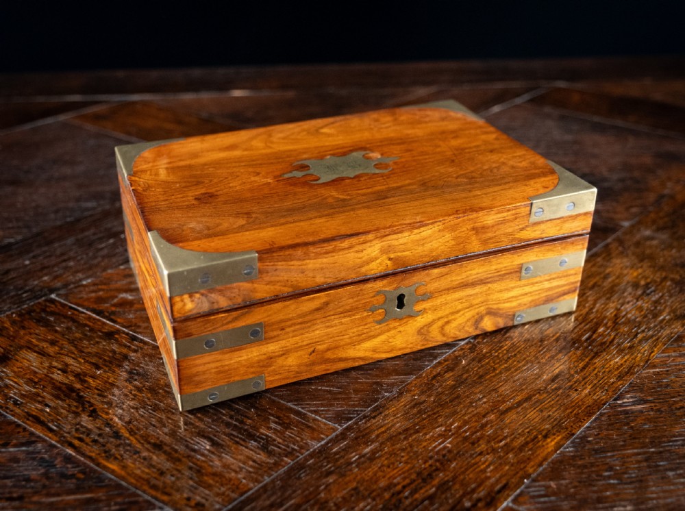 19th Century Brass Mounted Rosewood Campaign Dressing Box View III