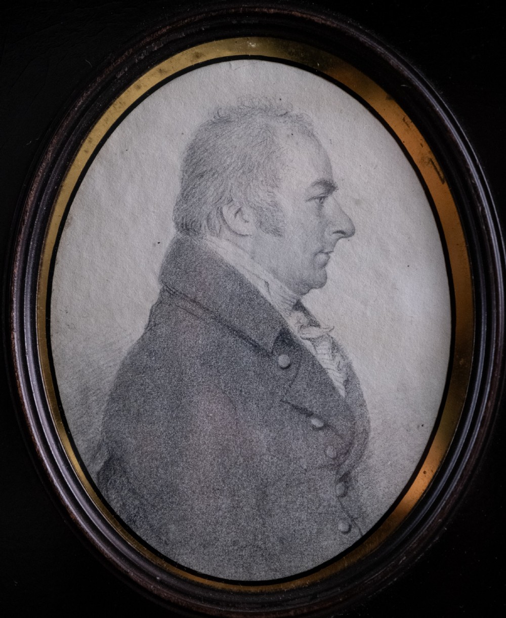19th Century Fine Pencil Portrait Of A Gentleman View II