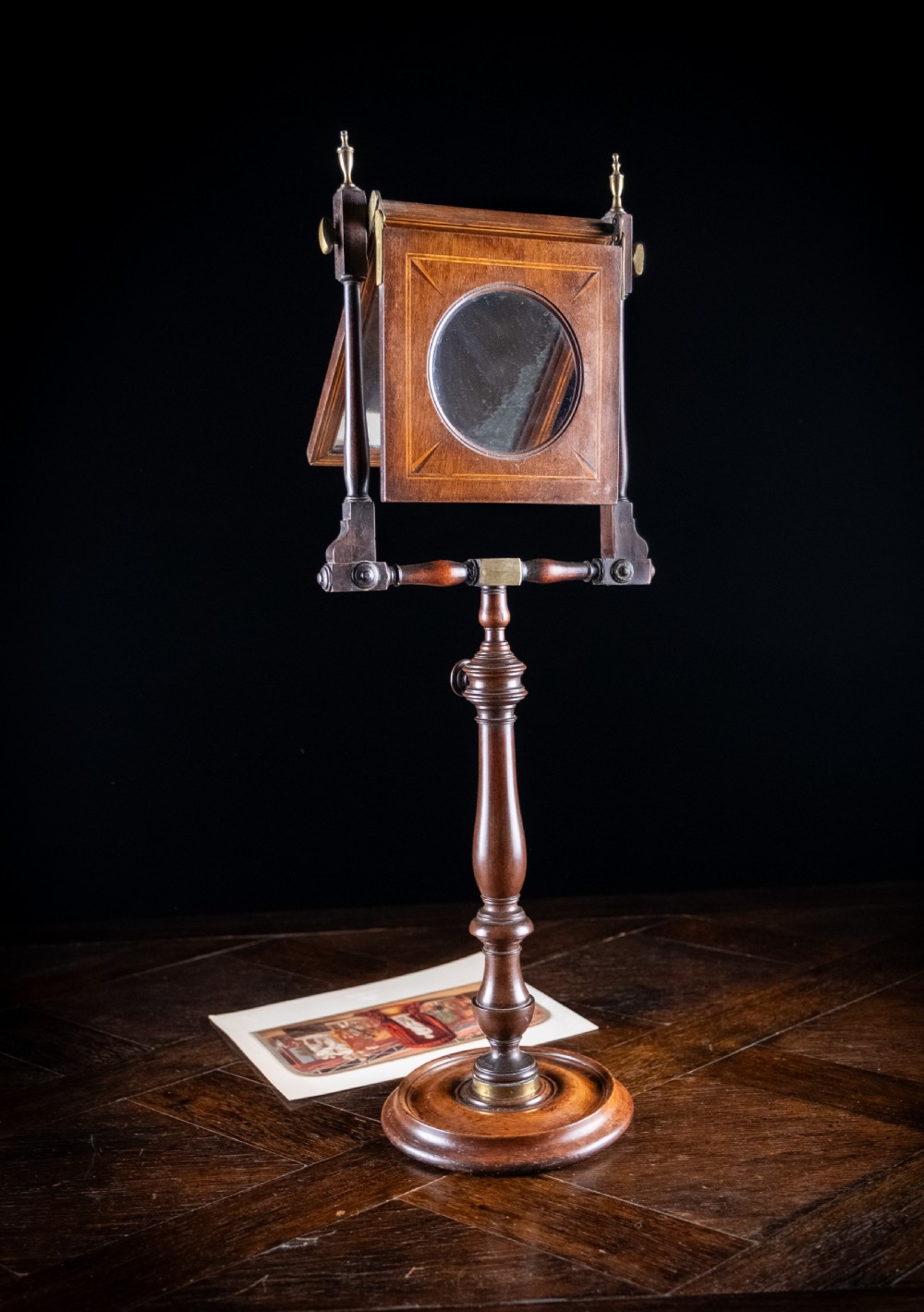 Large Georgian Mahogany Zograscope