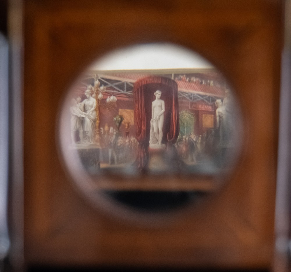 Large Georgian Mahogany Zograscope View V