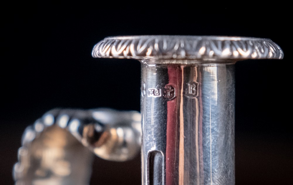 Fine Silver Chamberstick With Snuffer by Matthew Boulton, 1825. View V