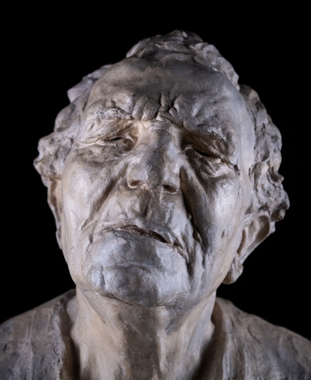 Gustave Van den Meersche (1891-1970) - 'The Blind', Dated 1915. Plaster Sculpture.  View VI