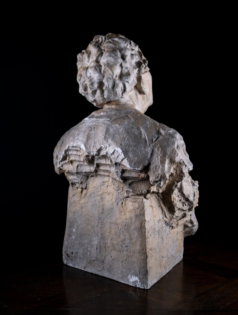 Gustave Van den Meersche (1891-1970) - 'The Blind', Dated 1915. Plaster Sculpture.  View VIII