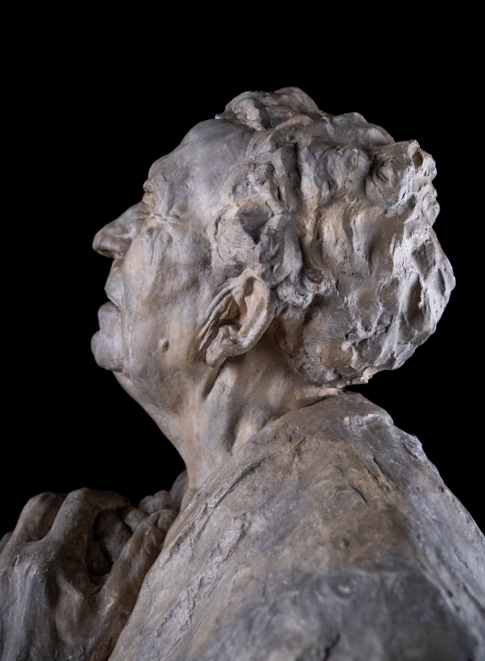 Gustave Van den Meersche (1891-1970) - 'The Blind', Dated 1915. Plaster Sculpture.  View XIII